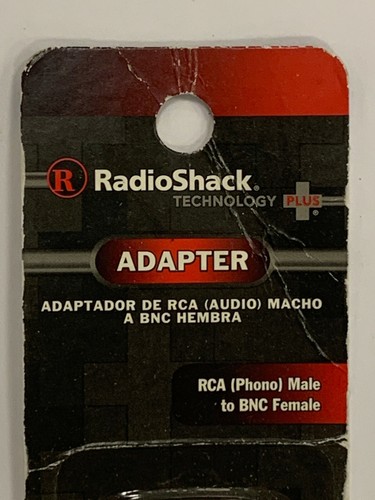 New RCA (Phono) Male To BNC Female Adapter Connector RadioShack 278-301 2780301 - Picture 2 of 12