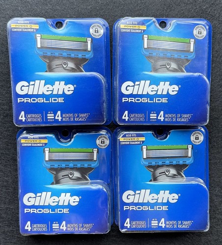 🪒 Gillette ProGlide Razor Blades – Lot of 4 Packs (16 Cartridges Total) – New