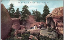 Stage Rocks, Mt. Manitou Park, Scenic Incline Railway, Colorado CO Postcard
