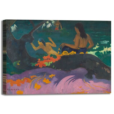 Gauguin Fee Te Mythen Design Bild Druck Leinwand Gemälde Rahmen Wohnkultur