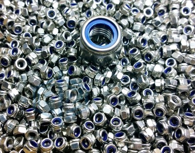 M3 M4 M5 M6 M8 M10 Stainless Steel A2 Nyloc Nylon Insert Lock Bolts ScrewS //GBM