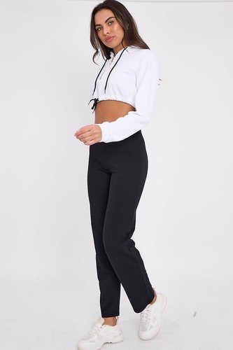 Ladies Cotton Rich Jogger Stretch Straight Trouser Sport Active Ex M S UK Size - Picture 14 of 41