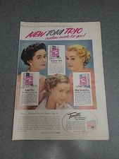 Tonette Hair Color  Toni Print Ad 1952 8x11 Wall Art Decor 