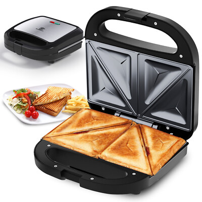 SUPERLEX Elektrischer Sandwichmaker Sandwich-Toaster Make Cool-Touch 2-Scheibe