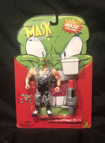 1997 Toy Island The Mask Animated Series Sgt Mask Figure MOC Sealed FREESHIP - Picture 1 of 3