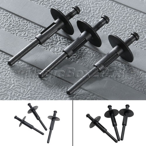 50 Plastic 6MM Hole Push Car Bumper Panel Rivet Retainer Fastener Clips For - Picture 3 of 12