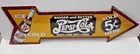 New Pepsi Cola Sold Here 27" Arrow Metal Tin Sign Large Vintage Garage Man Cave