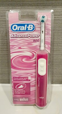 Oral-B Advance Power 900 Pink Elektrische Zahnbürste Wiederaufladbar Neu Versiegelt