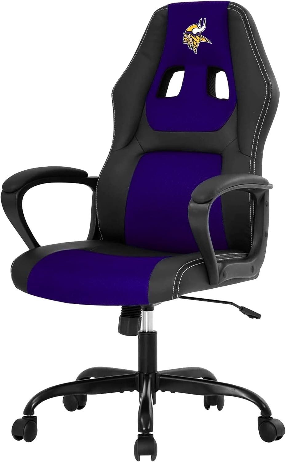 Gaming Chair with Lumbar Support--Minnesota Vikings/Denver Broncos-image