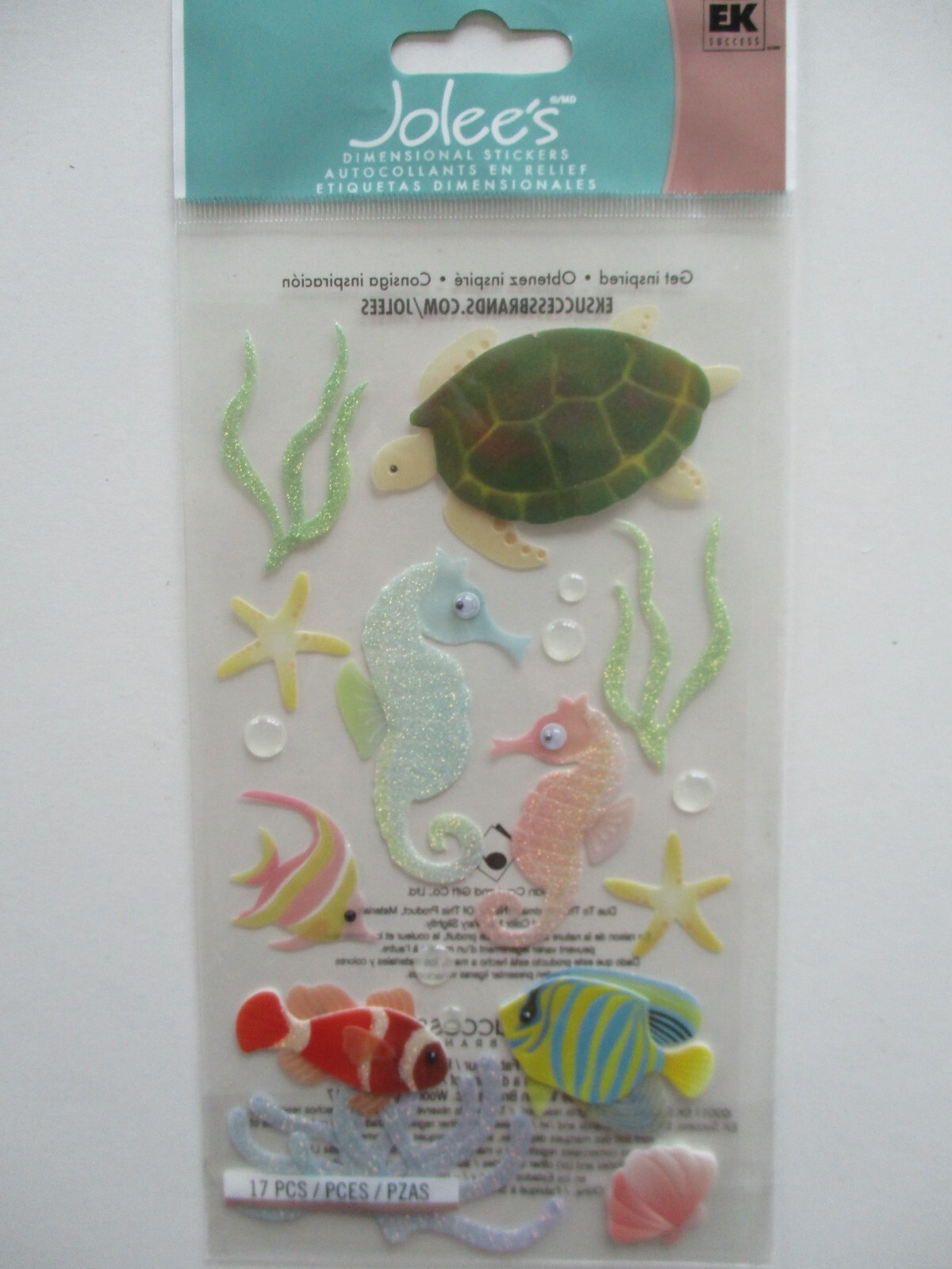 Jolee's Boutique 3d Dimensional Stickers Fish Aquarium design