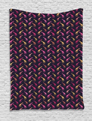 Giraffe Tapestry Wall Hanging Decoration for Room 2 Sizes Available