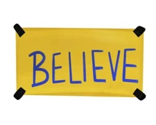 Ted Lasso "Believe" Vinyl Die Cut Sticker
