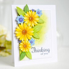 Flower Metal Cutting Dies Scrapbook Paper Card Template Embossing Stencil Mold