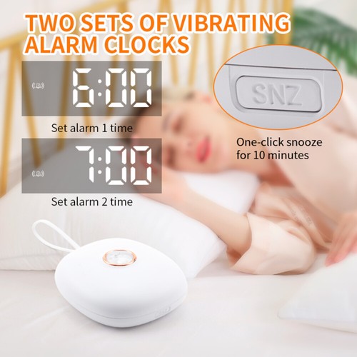 Vibrationswecker 1200 mAh für Schwere Schläfer,Hörgeschädigte Gehörlose Teenager - Bild 8 von 8