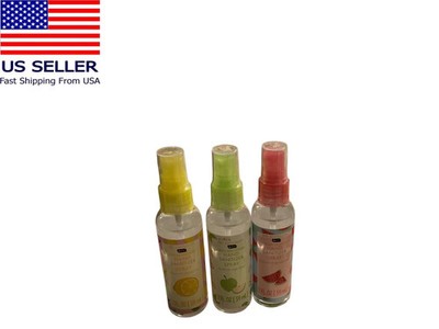 B.Pure Hand Sanitizer Spray W Essential Oils Apple Watermelon Lemon 3 Piece 
