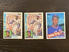 1984 Topps Traded - Dwight Gooden #42-T (RC)X2 and 1985 Topps Dwight Gooden