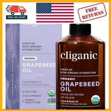 100 Pure Grapeseed Oil - , Non-GMO Cruelty-Free, Perfect for Face Hair