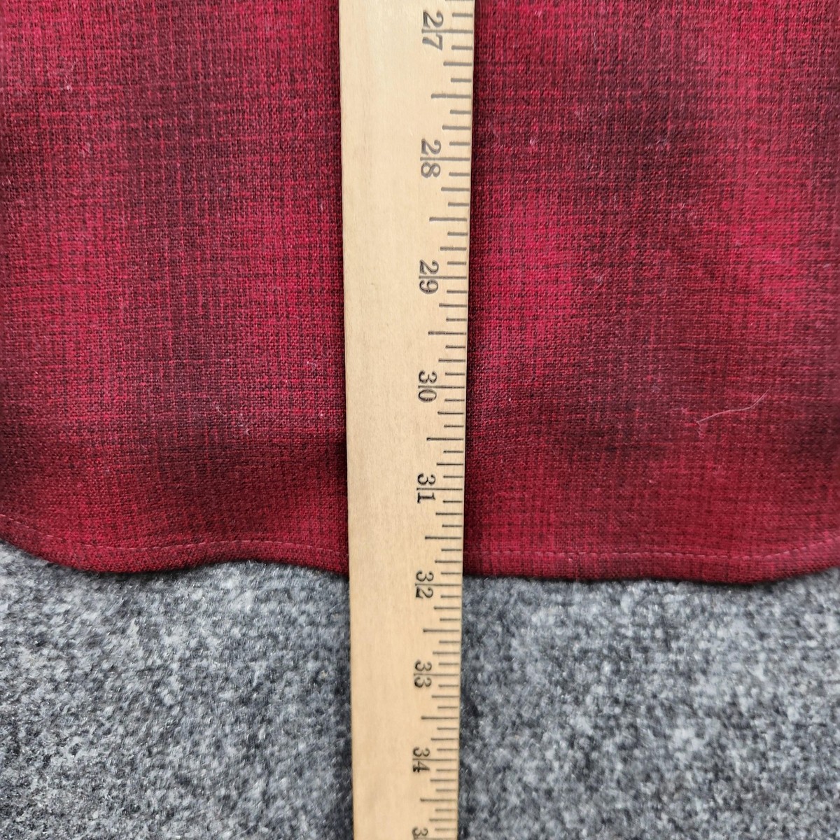 Pendleton Trail Shirt Mens Medium Red Plaid Wool Flannel Button Long Sleeve View 6