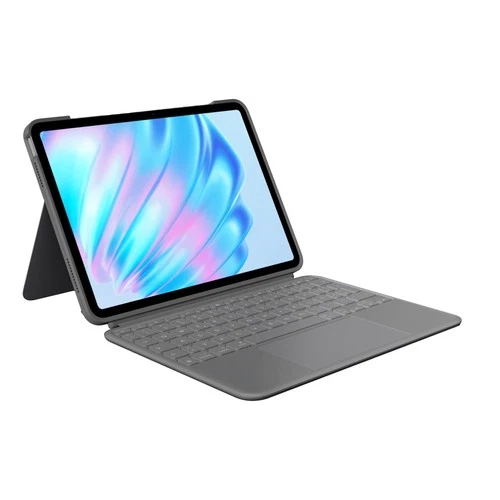 Logitech Combo Touch Tastatur-Case für iPad Air 11 Zoll – Grau