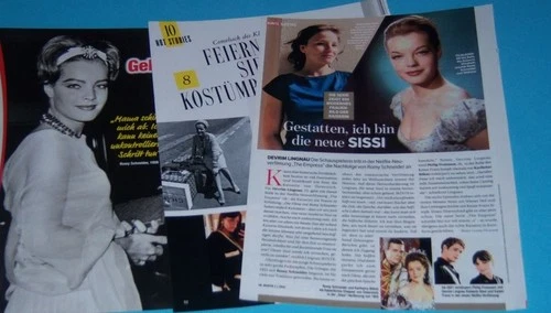 Romy Schneider Sisi 24 pc German Clippings Full Pages Cover