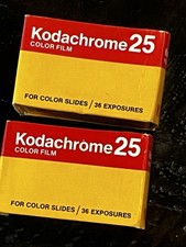 Kodak Kodachrome 25 KM 135-36 Film Color Slides NOS Lot of 2 Expired 1979-1980