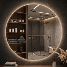Built Right Bathroom Mirror with LED Lights – Dimmable Light Up Vanity Mirror
