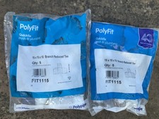T-shirts de plomberie PolyFit 15 mm x 15 mm x 10 mm 10 no