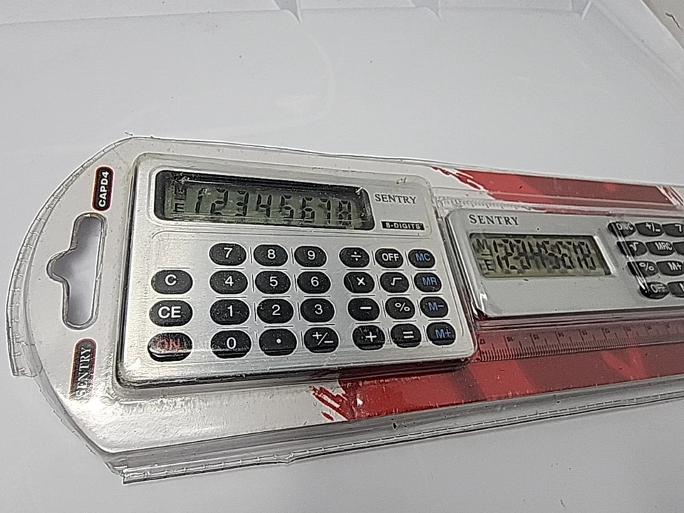 Sentry CAPD4 Credit Card Calculator & Calculator Ruler NEW - Image 3 of 4