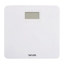 Taylor Precision Products 5274509 Digital Plastic Bath Scale, White, 330-Lb. Cap