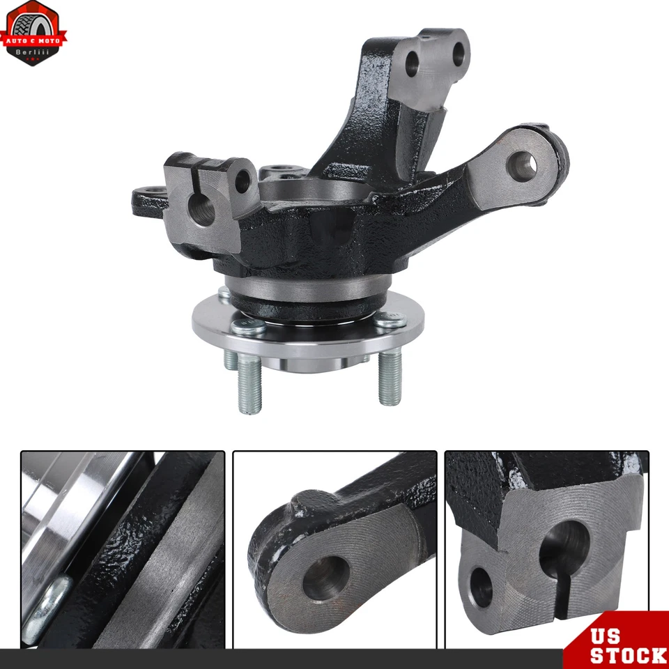 For 2013-2019 Nissan Versa Pair Front LH & RH Wheel Bearing Hub Knuckle Assembly - Image 2 of 4