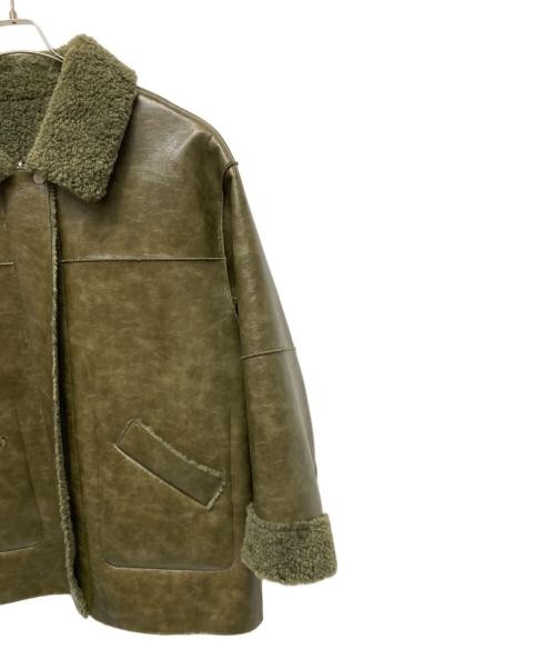 Ameri Reversible Leather & Faux Fur Bonding Jacke… - image 5