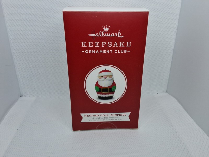 2018 Hallmark Keepsake Ornament Nesting Doll Surprise Club Santa