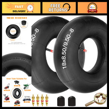 Heavy Duty Inner Tubes 18x8.50-8  18x9.50-8 for ATV, Go Kart, Lawn Mower - 2 Pa
