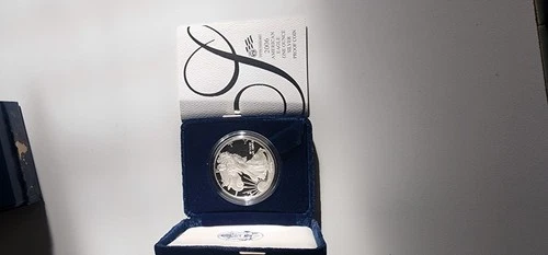 New Listing2006 W American Silver Eagle Choice Proof Bullion $1 Coin OGP COA