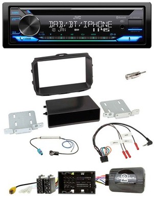 JVC Bluetooth Lenkrad USB DAB CD Autoradio für Alfa Giulietta 940 Facelift 2014-