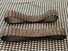 Old Pr Vintage Rubber Treads / Tracks For Marx Wind Up Tank - Toy Parts