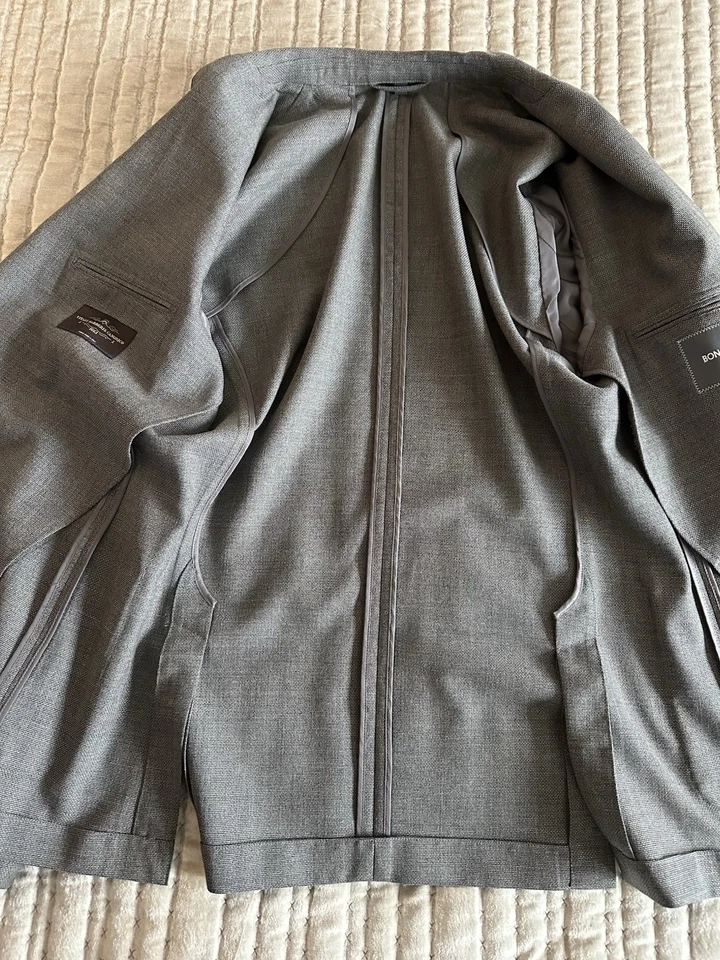 Blazer Bonobos Unstructured Vitale Barberis Canonico Lana Ajuste Atlético - 42L Foto 3 de 4