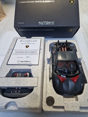 AUTOart 1:18 Lamborghini Sesto Elemento Grey Carbon Fiber Pattern #74671 #4632