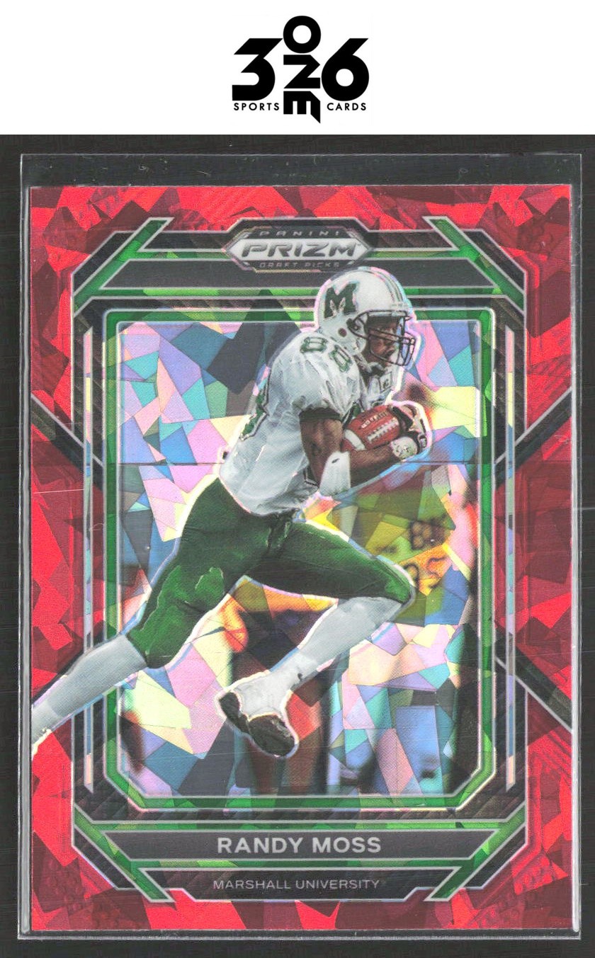 Randy Moss 2023 Panini Prizm Draft Picks Prizms Red Ice #83