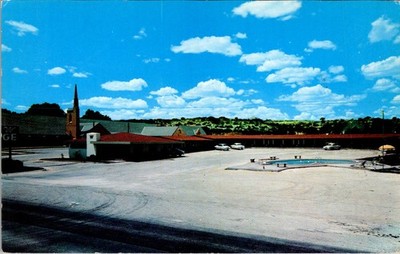 Flying W Lodge Ozona Texas 1950s Motor Court AAA Approved Postcard Wool Capital