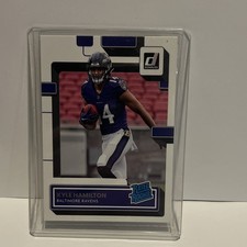 2022 Panini Donruss Rated Rookie Kyle Hamilton #338 Baltimore Ravens NFL Card. rookie card picture
