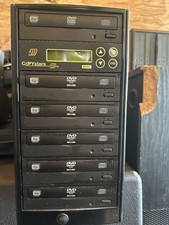 Copystars 7-Target DVD Duplicator Tower Standalone Black Supports DVD/CD