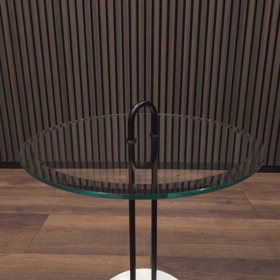 Cattelan Italy | Vico Magistretti | Othello Beistelltisch | Marmor Glas Vintage - Bild 3 von 4