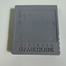 Official Genuine OEM Nintendo GameCube Memory Card Grey DOL-008