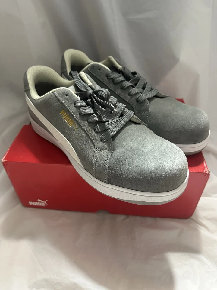 PUMA Iconic Suede Grey Low Women's Size 10 Composite Toe SD Work Safety Shoes - Image 4 of 4