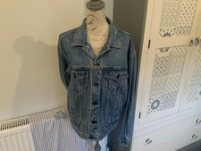 Vintage Hard Rock Cafe Denim Jacket Orlando Trucker Men's Size Large Blue USA