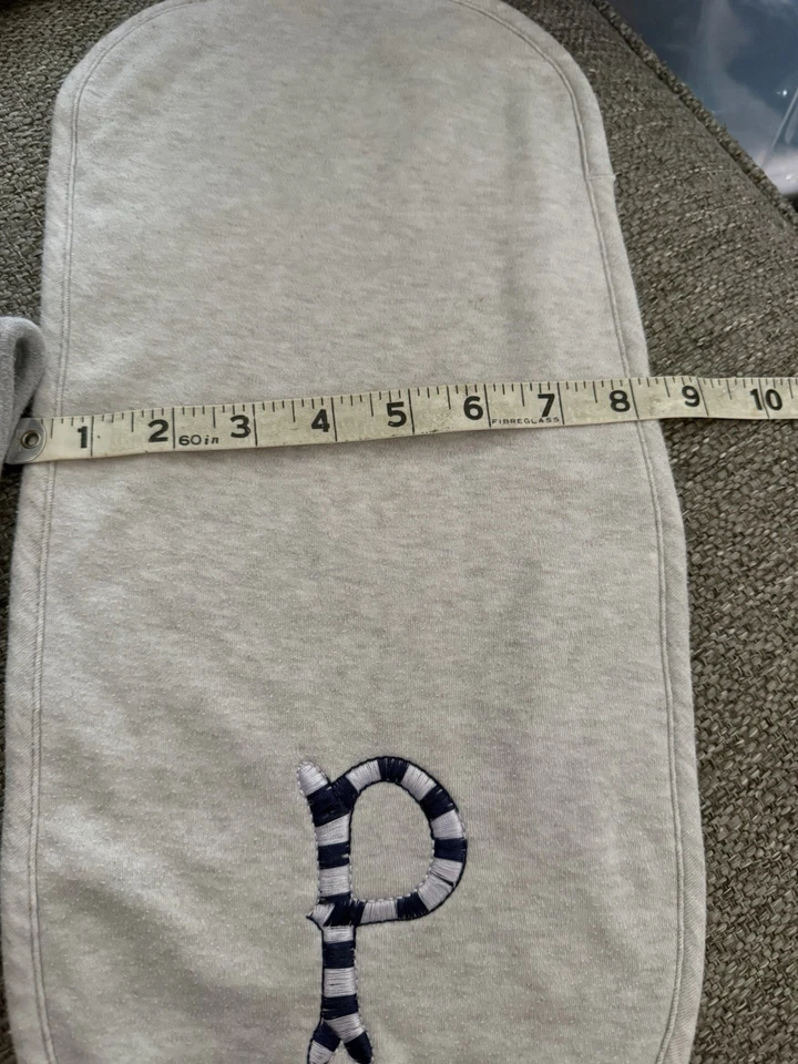 Gerber Baby Boys 6 paños de eructo orgánicos forrados de felpa NUEVOS *Con monograma “P” en todos* Foto 3 de 4