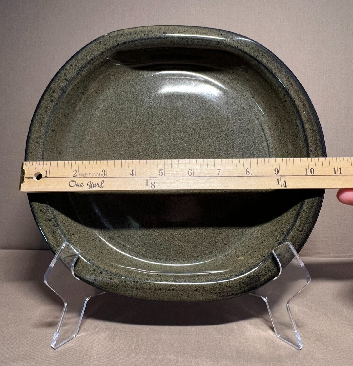 Jugtown Ware-North Carolina Southern Pottery- 10" Oval Bowl V. Owens Signed 2006