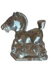 Vintage Heisey  Plug Horse Glass Clear Crystal Horse Figurine 1941 - 1946 4” — photo 1