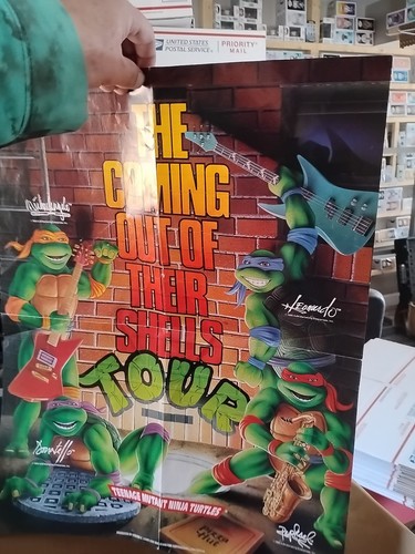 Vintage 1990 Teenage Mutant Ninja Turtles The Coming Out Their Shells Poster T3#537 - Bild 17 von 24